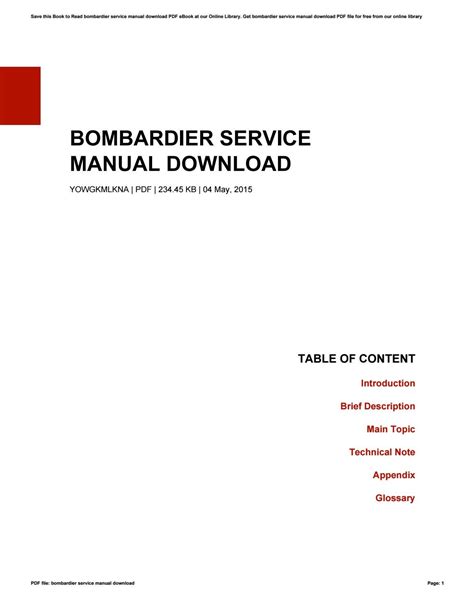 service-manual-bombardier-br-2000 Ebook Epub